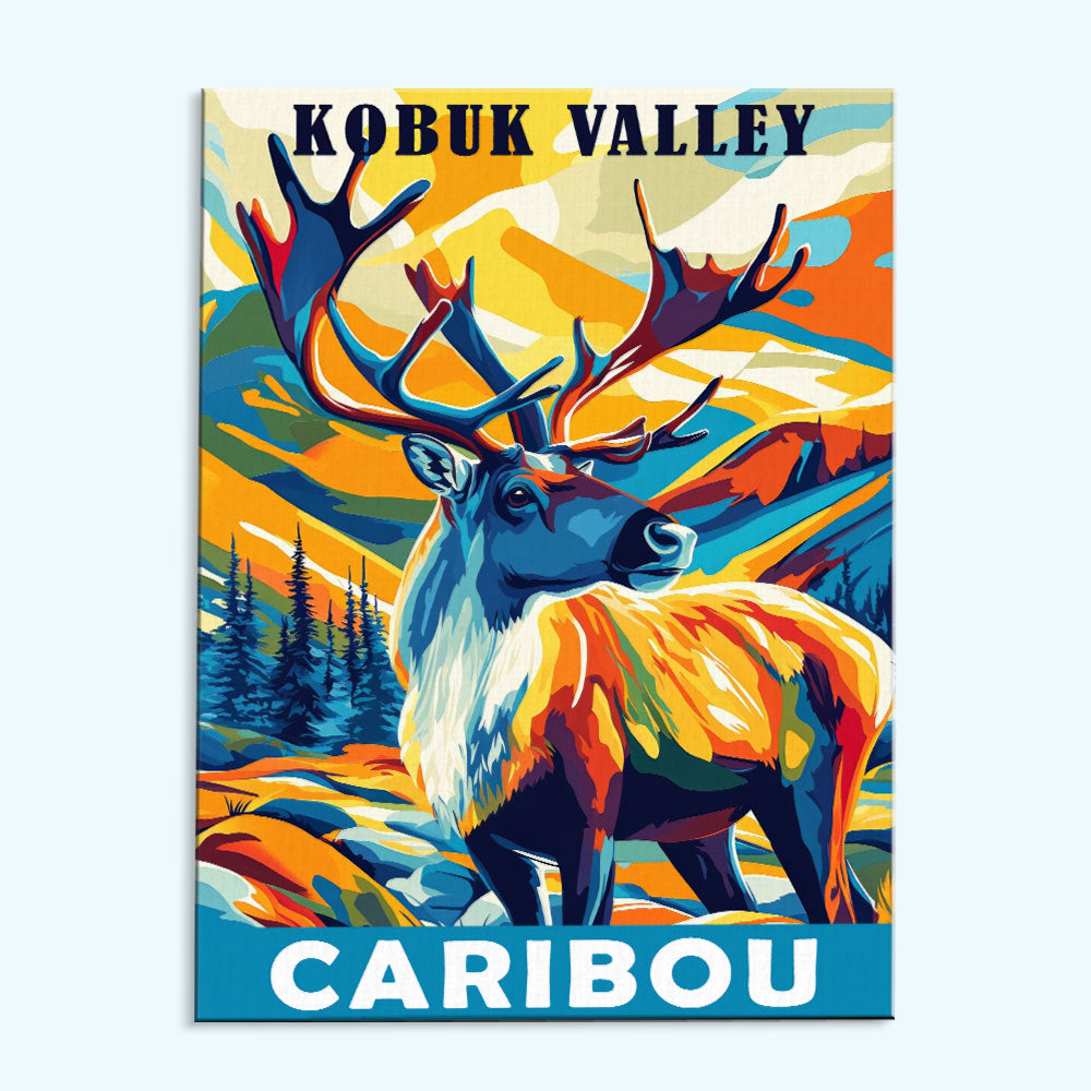 Kobuk Valley National Park Animal | Paint by Numbers Kit