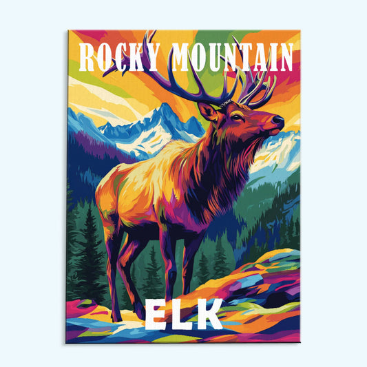 Rocky Mountain National Park Animal | Paint by Numbers Kit