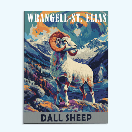 Wrangell-St. Elias National Park Animal | Paint by Numbers Kit