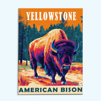 Yellowstone National Park Animal | Paint by Numbers Kit