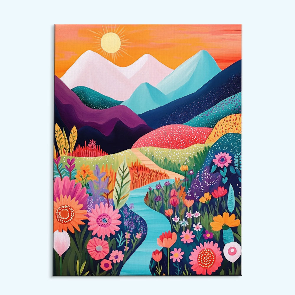 Valley of Blossoms | Paint by Numbers Kit