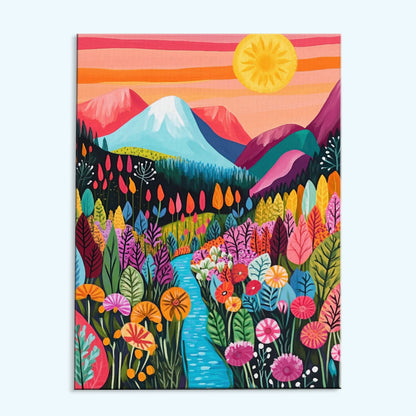 Flowered Wilderness | Paint by Numbers Kit