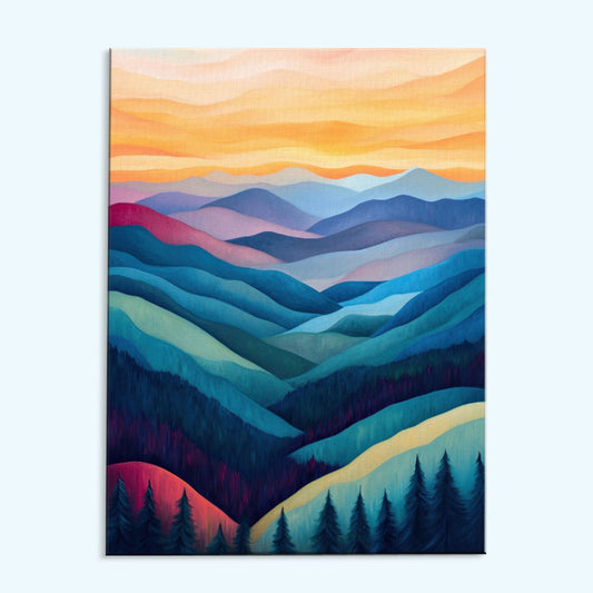 Rolling Peaks | Paint by Numbers Kit