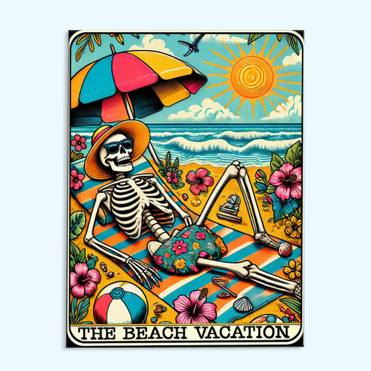 The Beach Vacation - Tarot Card | Paint by Numbers Kit