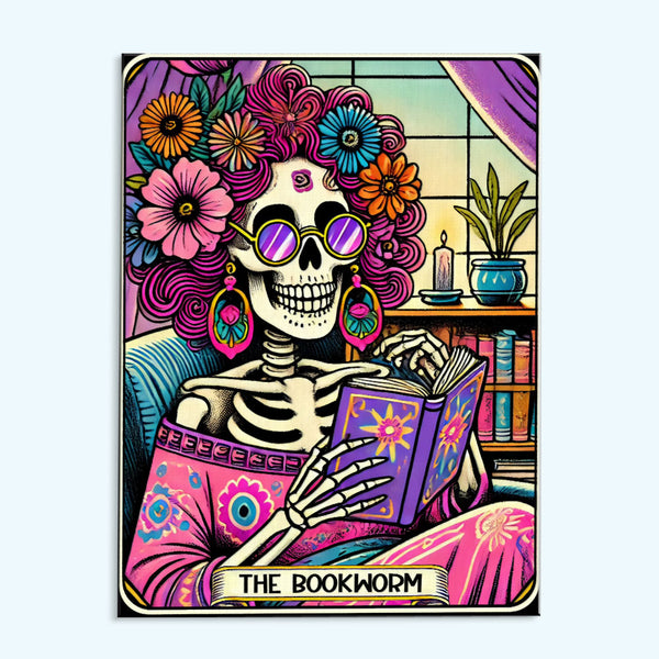 The Book Worm - Tarot Card