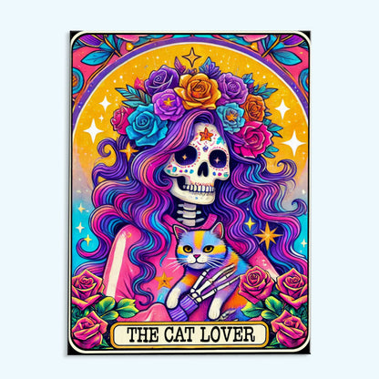 The Cat Lover - Tarot Card | Paint by Numbers Kit