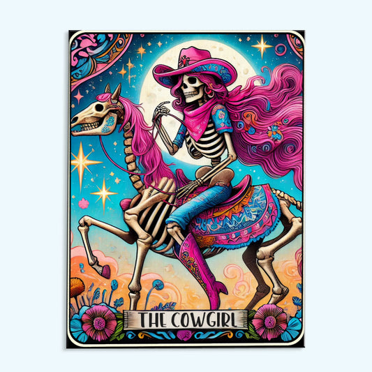 The Cow Girl - Tarot Card | Paint by Numbers Kit