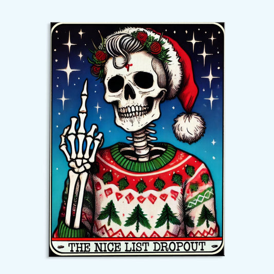 The Nice List Dropout - Tarot Card | Paint by Numbers Kit