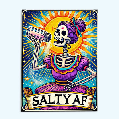 The Salty AF - Tarot Card | Paint by Numbers Kit