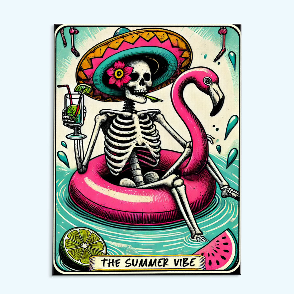 The Summer Vibe - Tarot Card | Paint by Numbers Kit