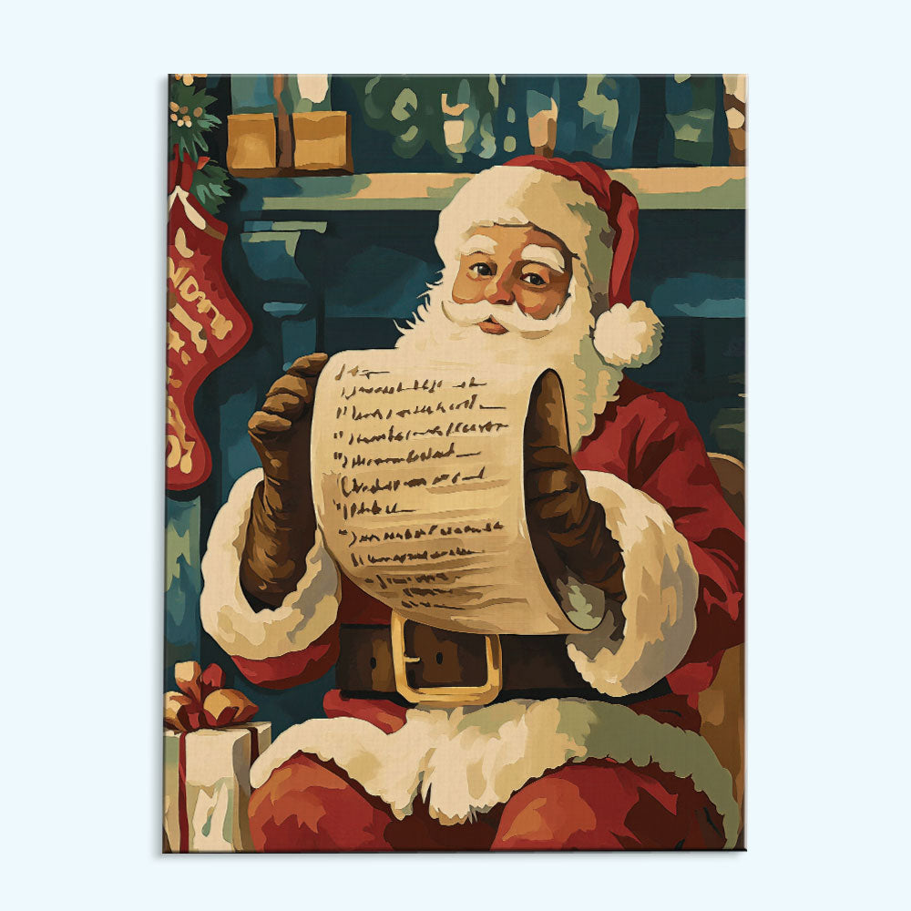 Santa’s List | Paint by Numbers Kit