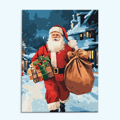 Santa's Gift Bag | Paint by Numbers Kit