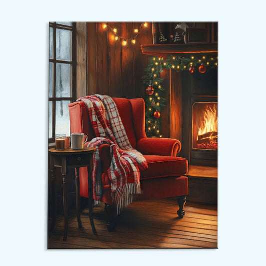 Cozy Fireplace | Paint by Numbers Kit