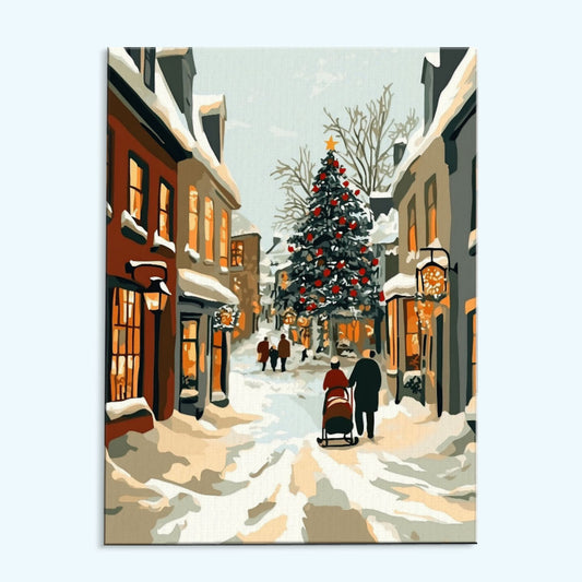 Snowy Village | Paint by Numbers Kit