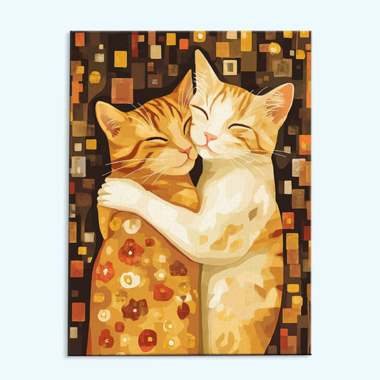 The Cat Kiss | Paint by Numbers Kit