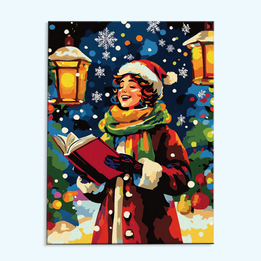 Cheerful Caroler | Paint by Numbers Kit