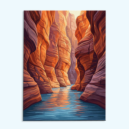 Wall street - The Narrow - Zion | Paint by Numbers Kit