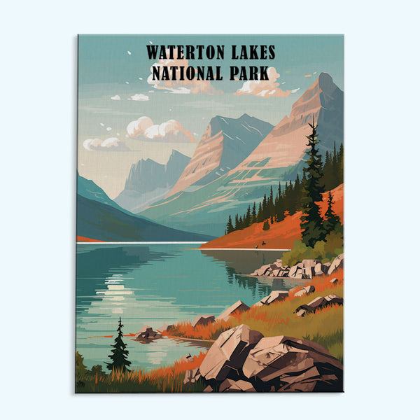 Waterton-Lakes-Nationalpark | Malen nach Zahlen-Set