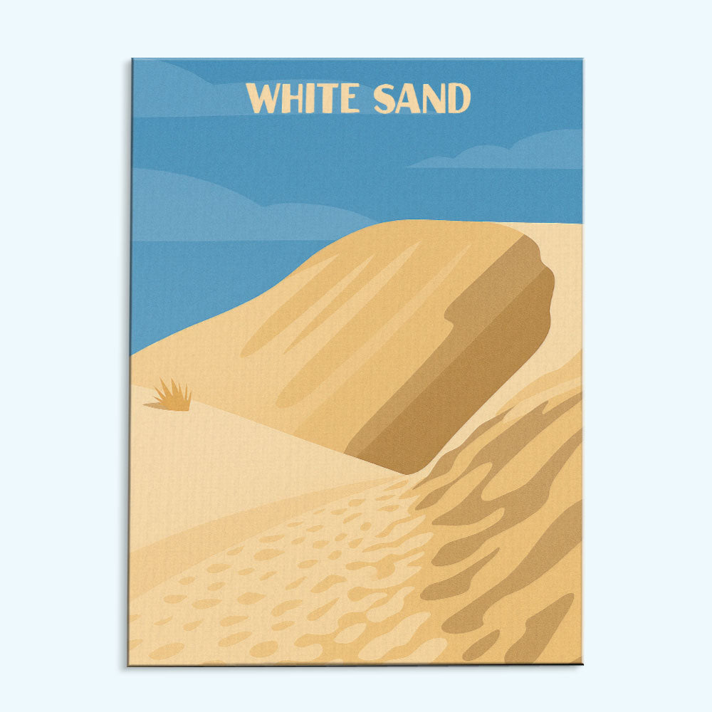 White Sand National Park Beginner | Paint by Numbers Kit