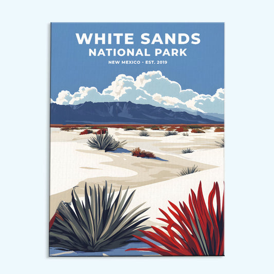 White Sands National Park Heritage Edition | Paint by Numbers Kit