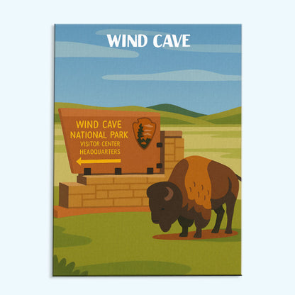 Wind Cave National Park Beginner | Paint by Numbers Kit
