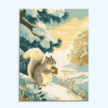 Winter Squirrel | Paint by Numbers Kit
