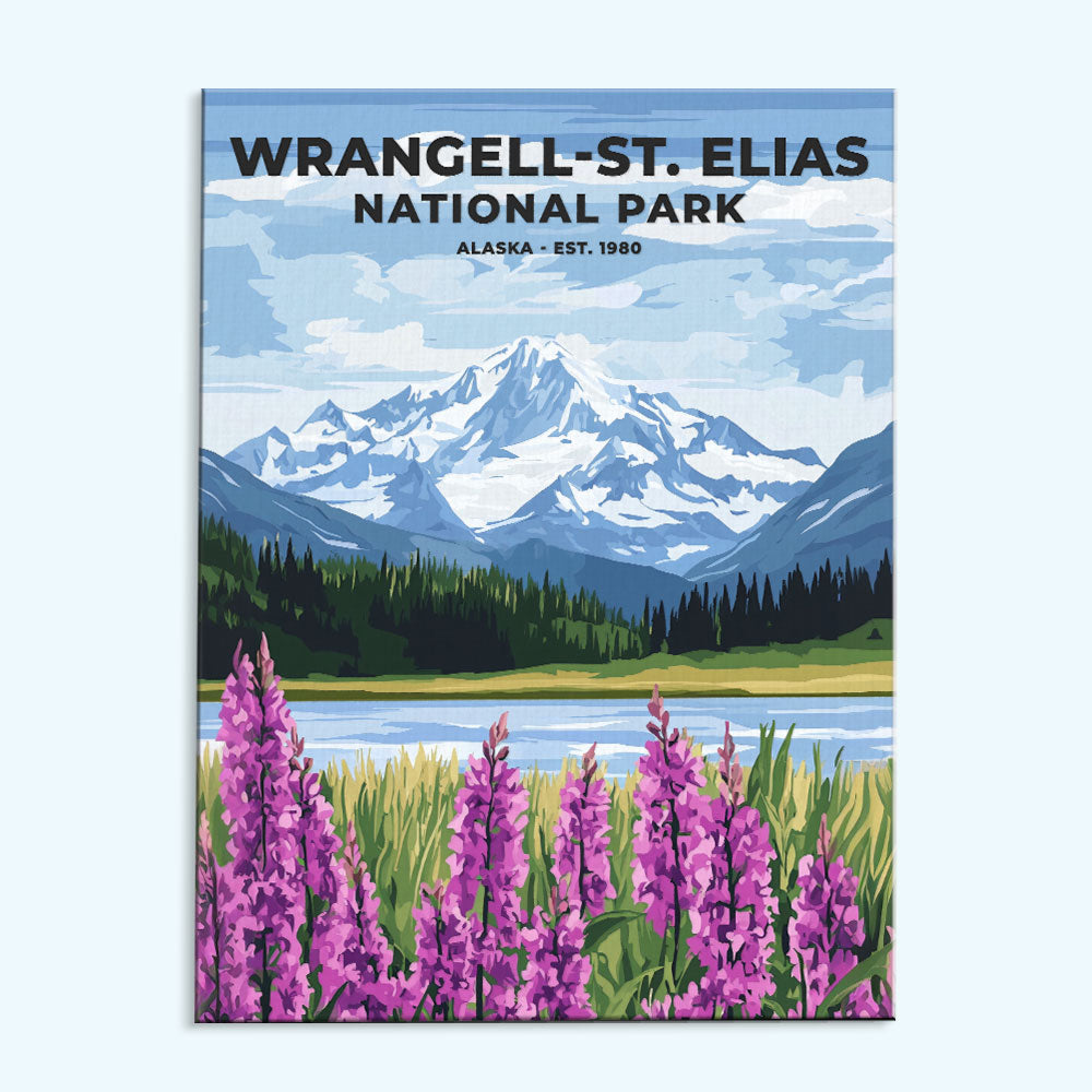 Wrangell-St. Elias National Park Heritage Edition | Paint by Numbers Kit