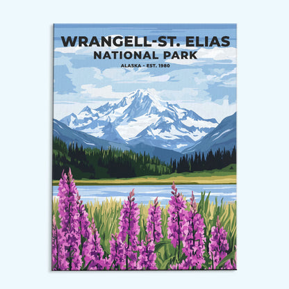 Wrangell-St. Elias National Park Heritage Edition | Paint by Numbers Kit