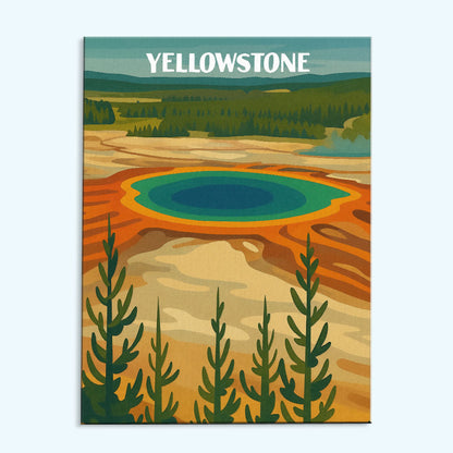 Yellowstone National Park Beginner | Paint by Numbers Kit