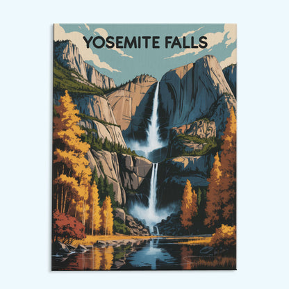 Yosemite Falls - Yosemite National Park | Paint by Numbers Kit