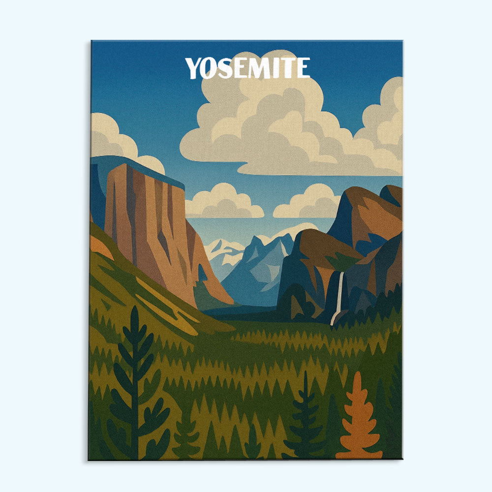 Yosemite National Park Beginner | Paint by Numbers Kit