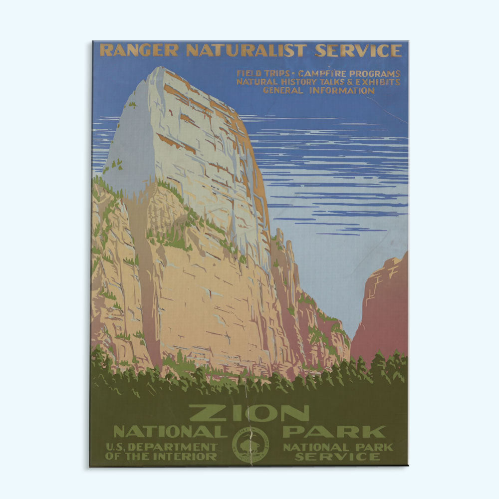 Zion National Park, Ranger Naturalist Service - US Poster – Wander Painting