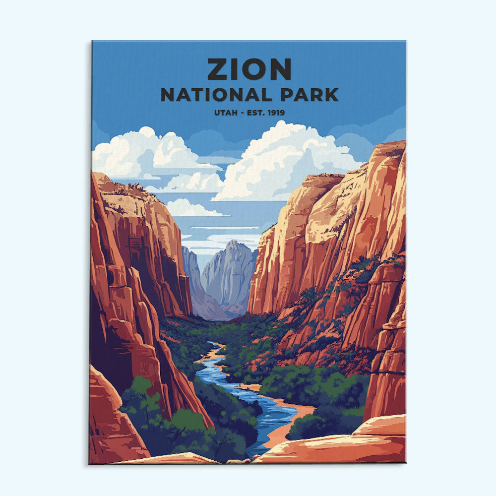 Zion National Park Heritage Edition | Paint by Numbers Kit