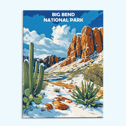 Big Bend National Park Winter | Paint by Numbers Kit