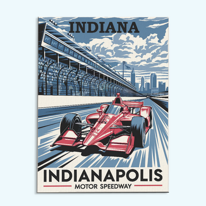 Indiana - Indianapolis Motor Speedway | Paint by Numbers Kit
