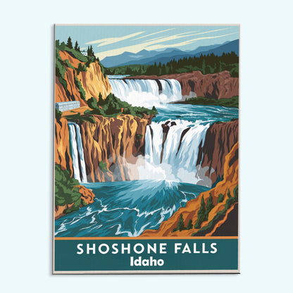 Idaho – Shoshone Falls | Malen nach Zahlen Set