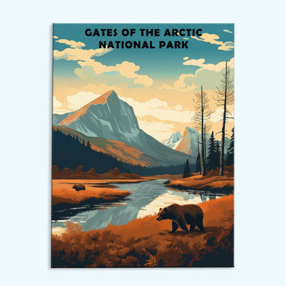 Gates of The Artic National Park | Paint by Numbers Kit