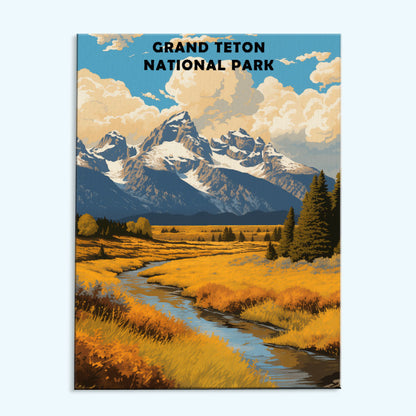 Grand Teton National Park | Paint by Numbers Kit