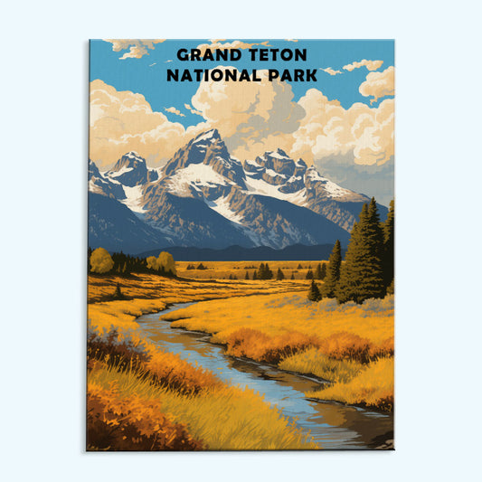 Grand Teton National Park | Paint by Numbers Kit