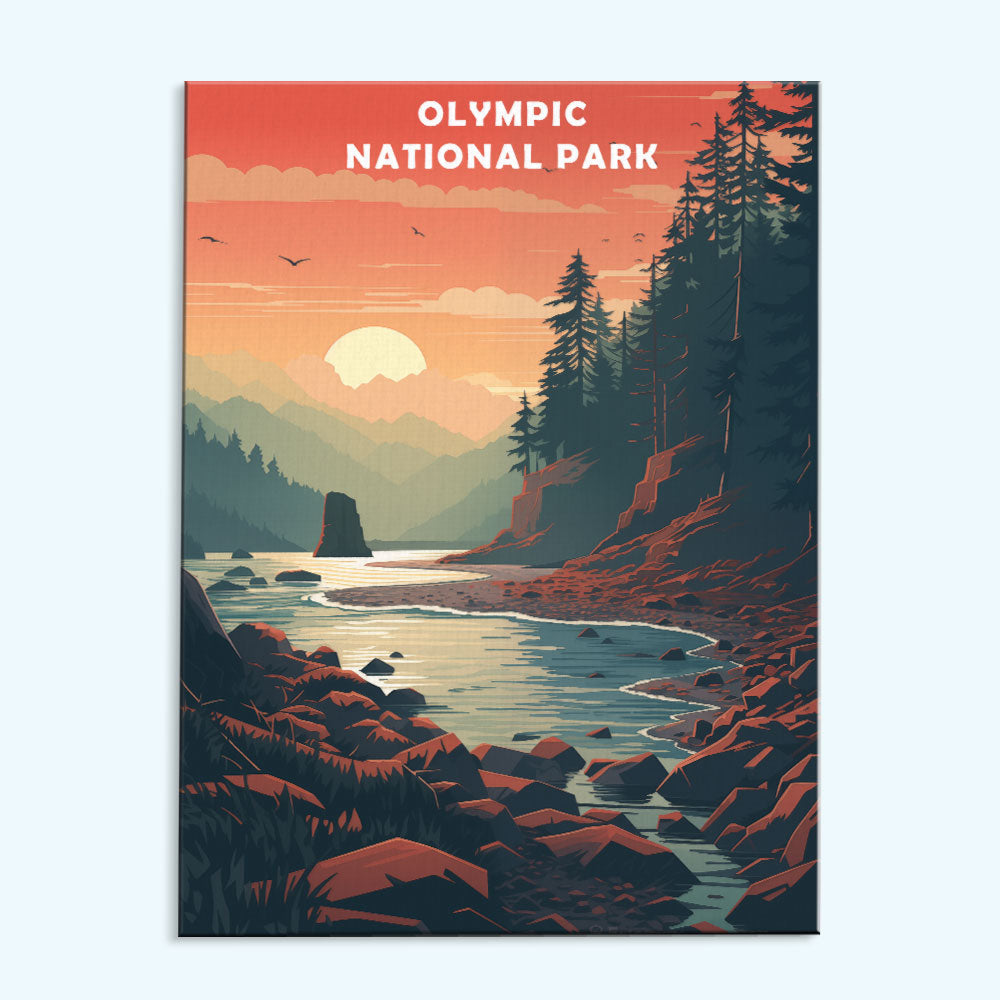 Olympic National Park | Paint by Numbers Kit