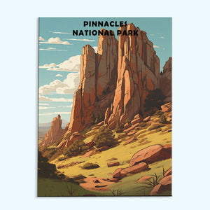 Pinnacles-Nationalpark | Malen nach Zahlen-Set