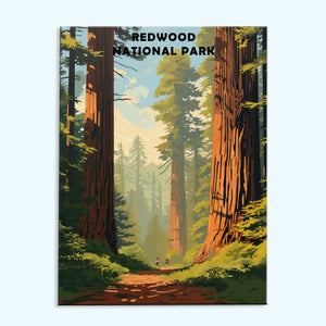 Redwood National- und State Parks | Malen nach Zahlen-Set