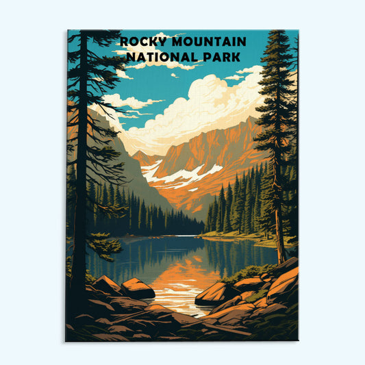 Rocky Mountain Park | Paint by Numbers Kit