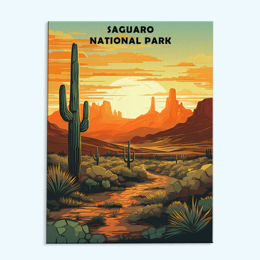 Saguaro National Park | Paint by Numbers Kit