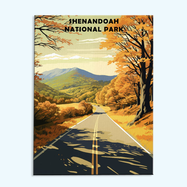 Shenandoah-Nationalpark | Malen nach Zahlen-Set