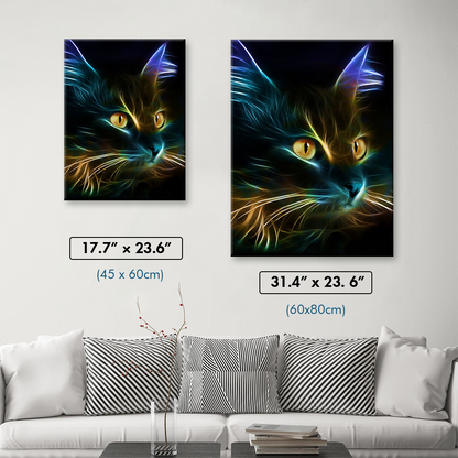 Cat Neon Diamond Painting