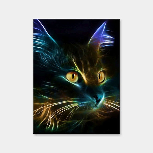 Cat Neon Diamond Painting