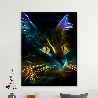 Cat Neon Diamond Painting