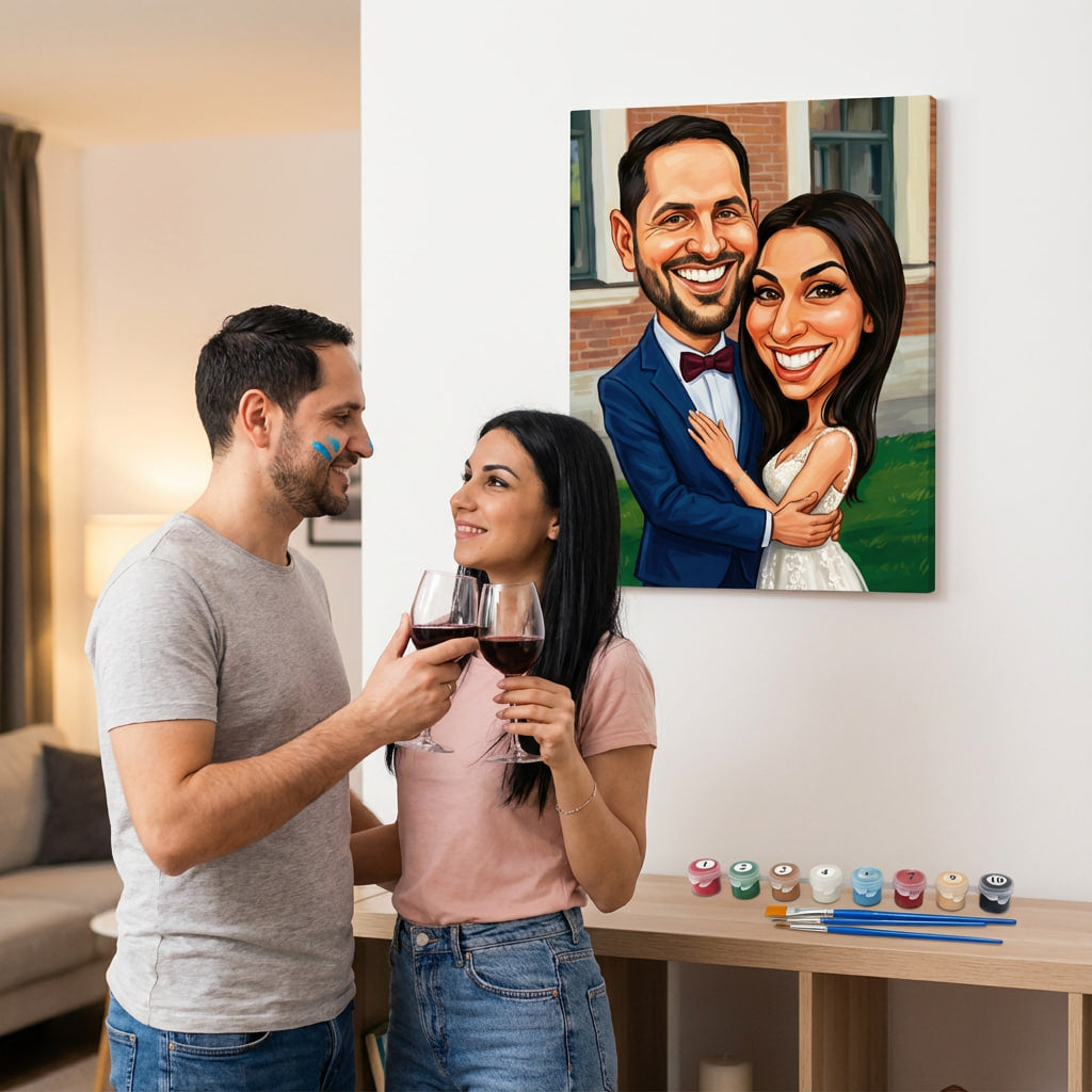 Custom Caricature Portrait | Paint by Numbers Kit
