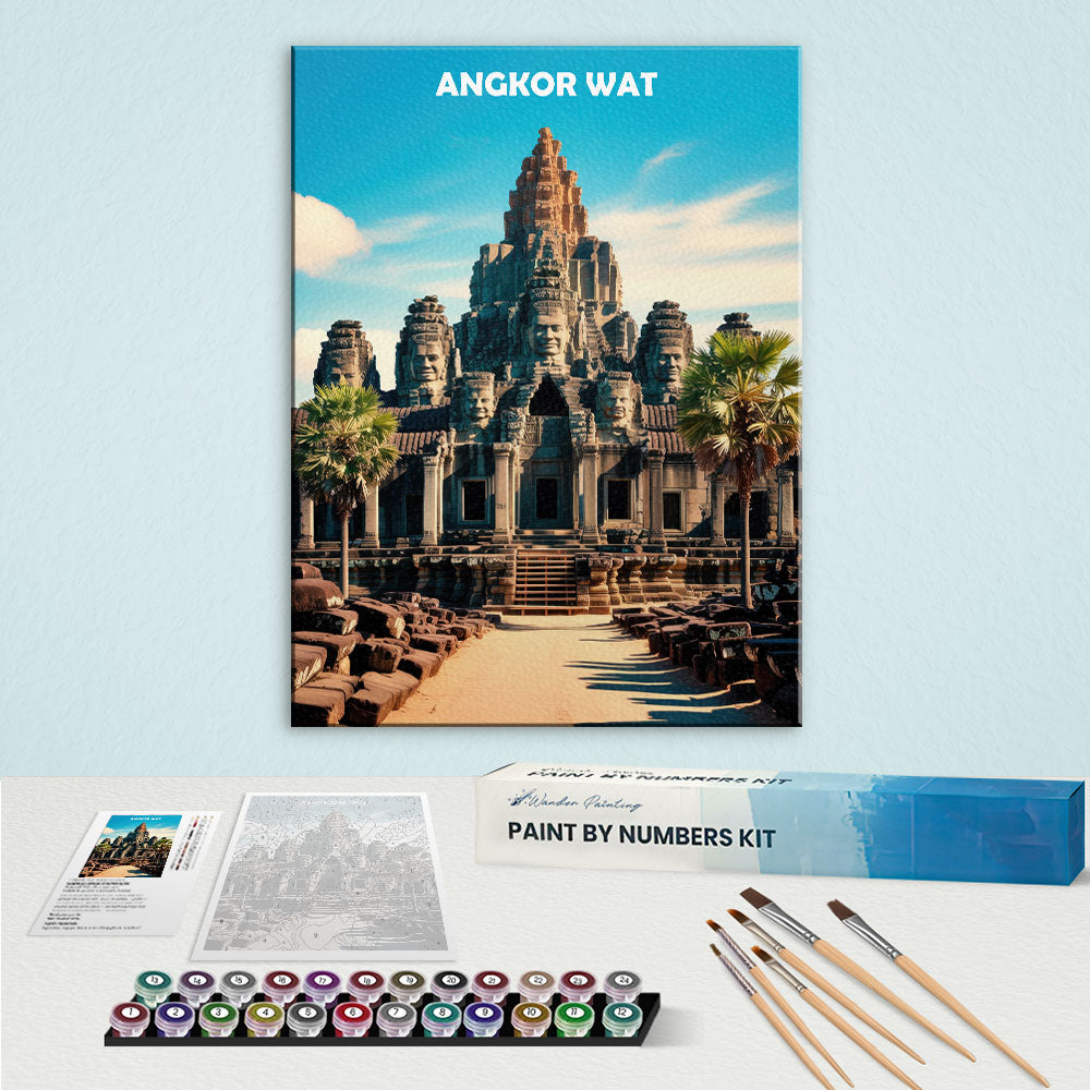 Angkor Wat, Cambodia - World Heritage | Paint by Numbers Kit